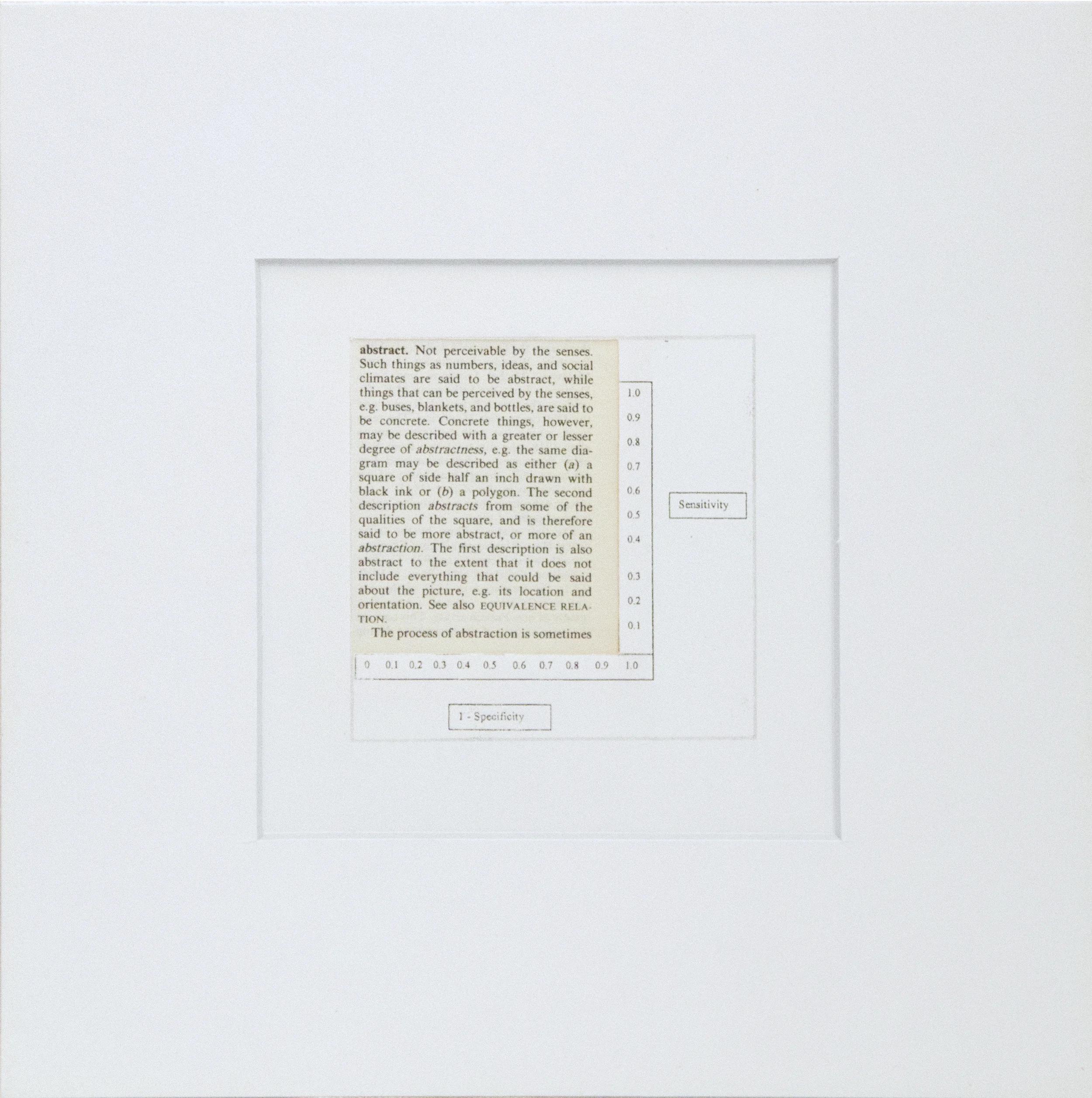 Making Sense , 2012. card, paper