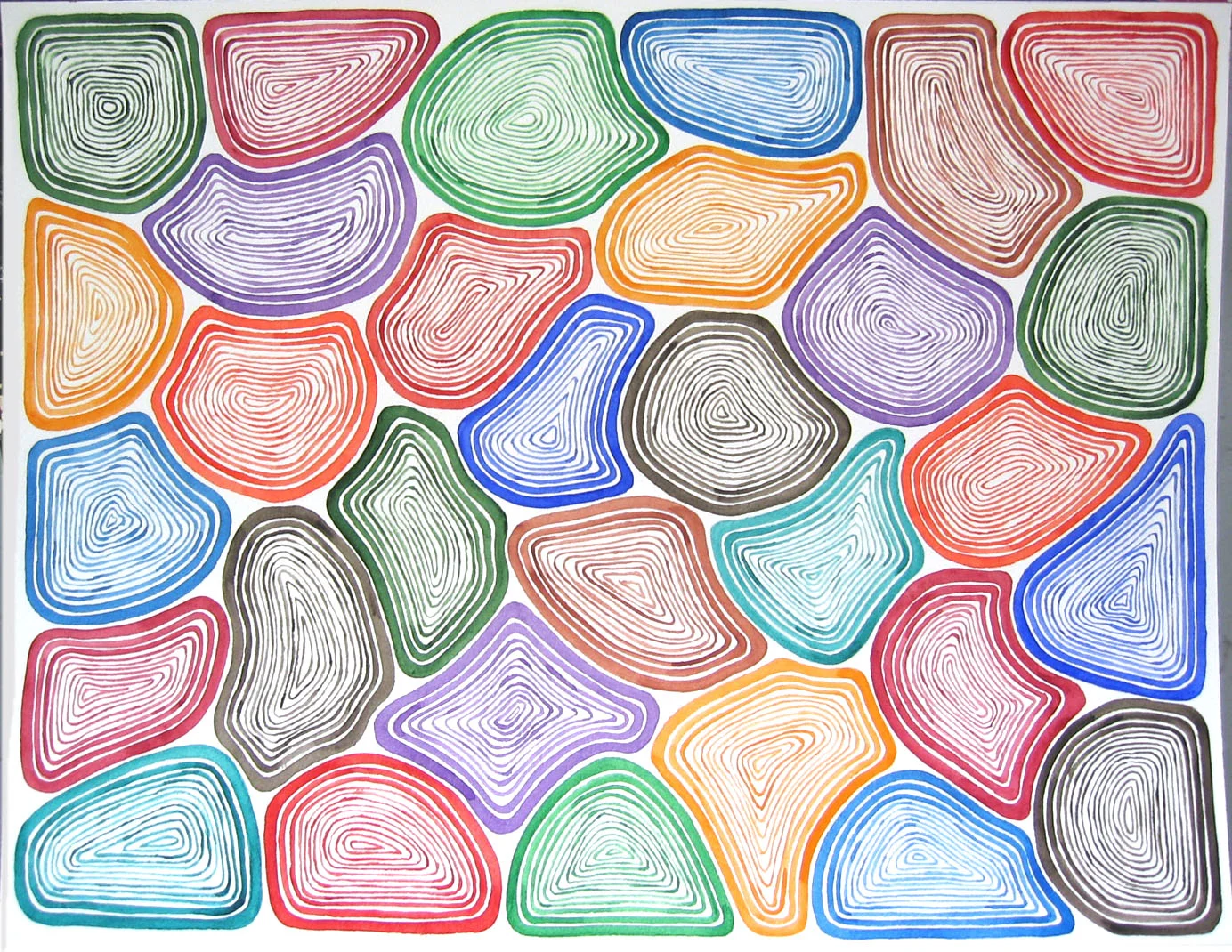 Watercolor on paper 16 x 12 inches