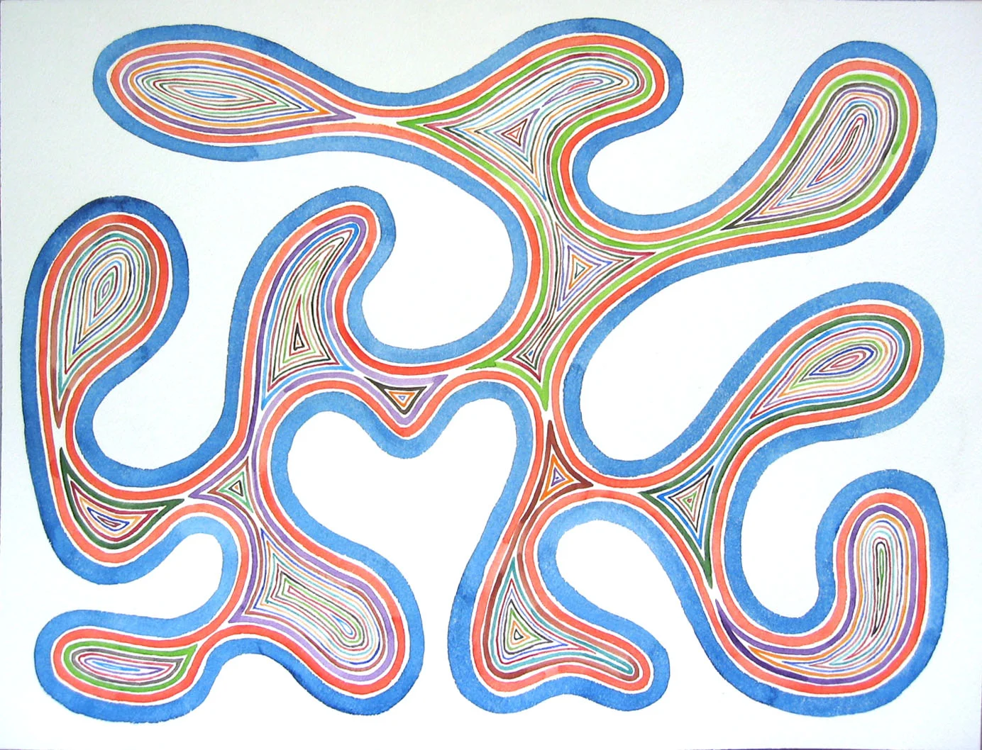Watercolor on paper 16 x 12 inches