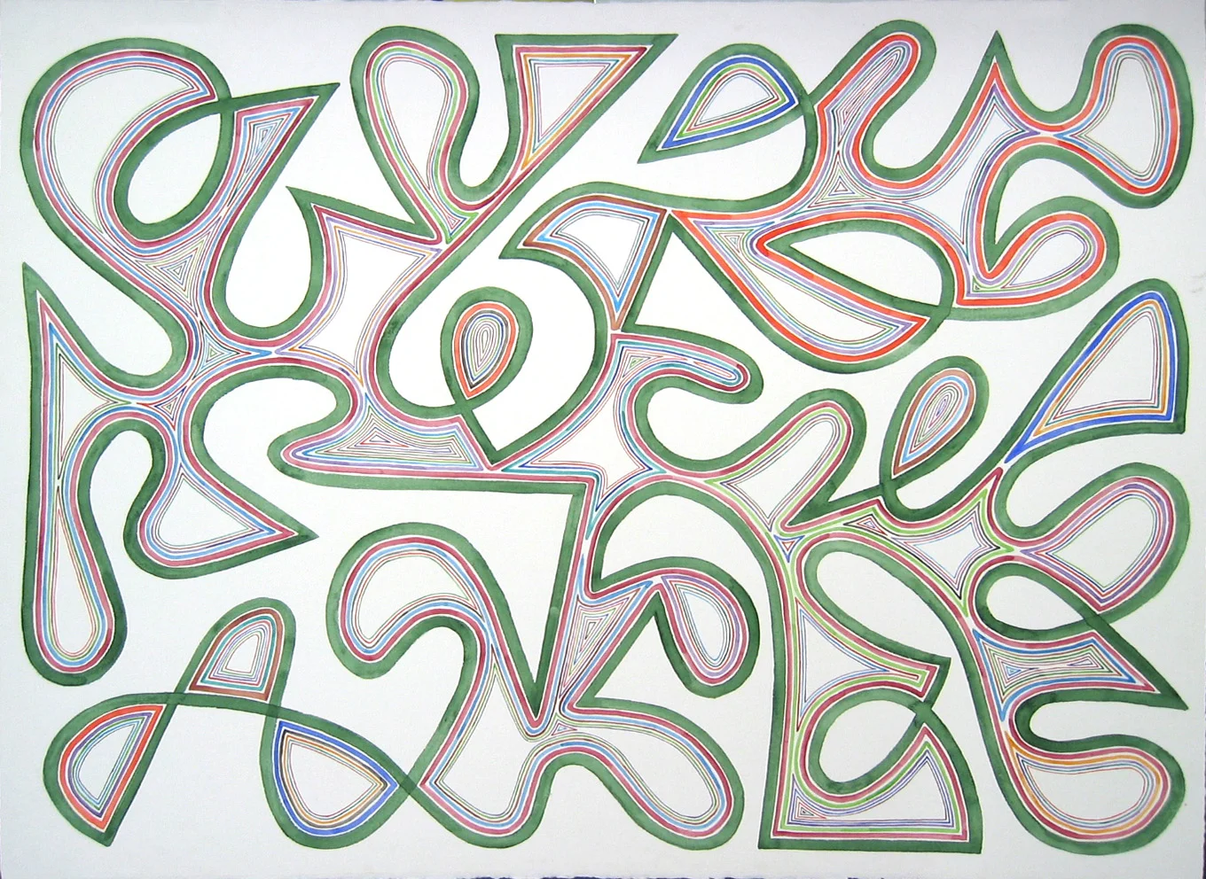Watercolor on paper 30 x 22 inches