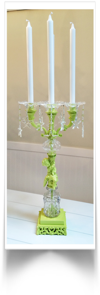 Chartreuse Candelabra