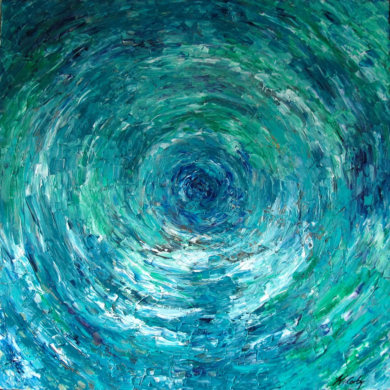 Vortex | 30" x 30" Acrylic on Canvas | SOLD