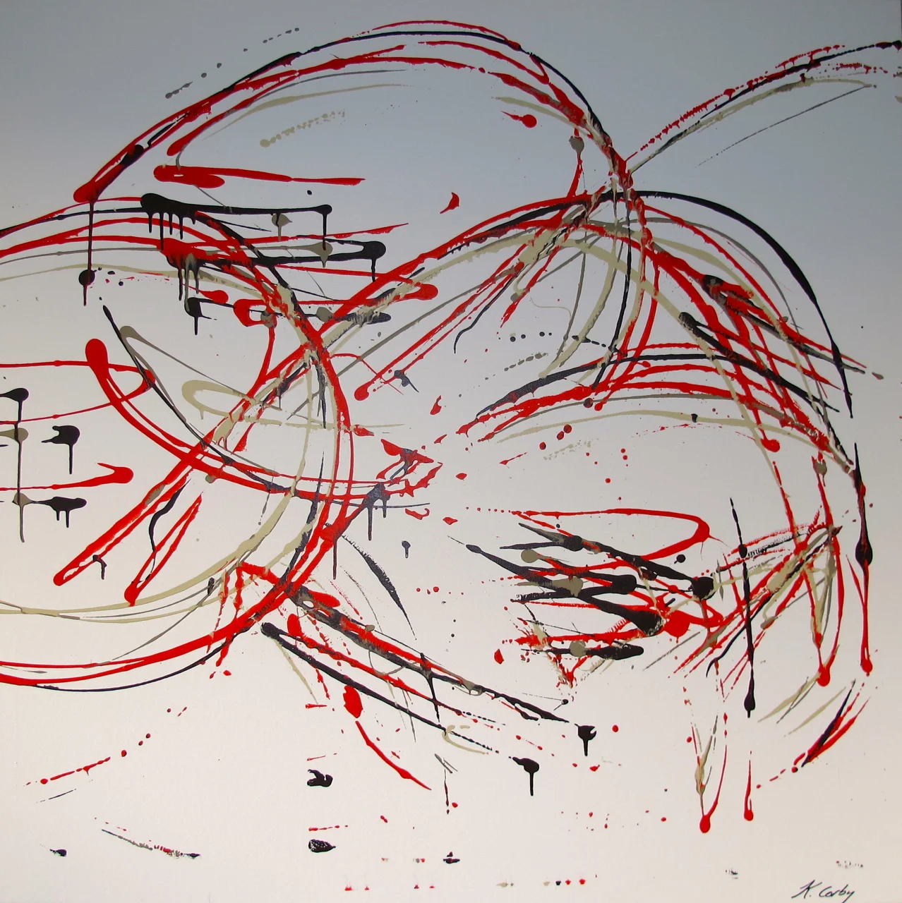 Unravelled | 48" x 48" Acrylic on Canvas | Private Collection
