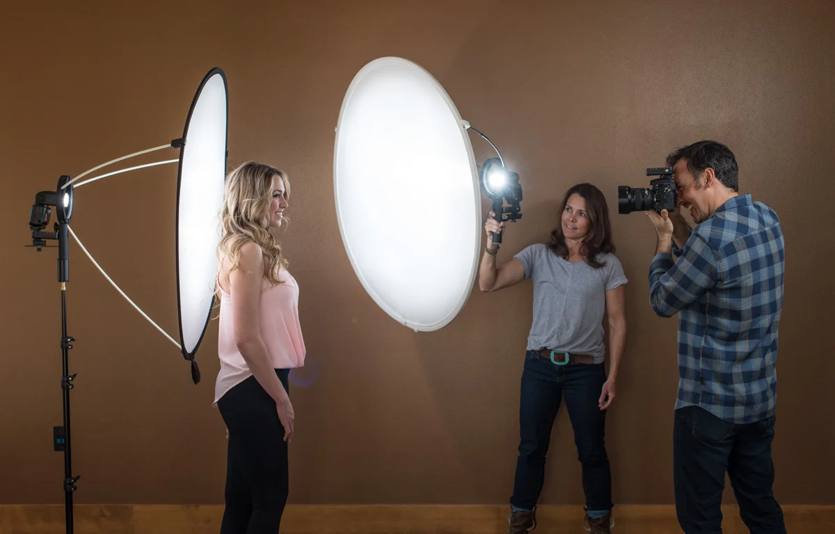 Placing your subject close to the LunaGrip creates a soft glow