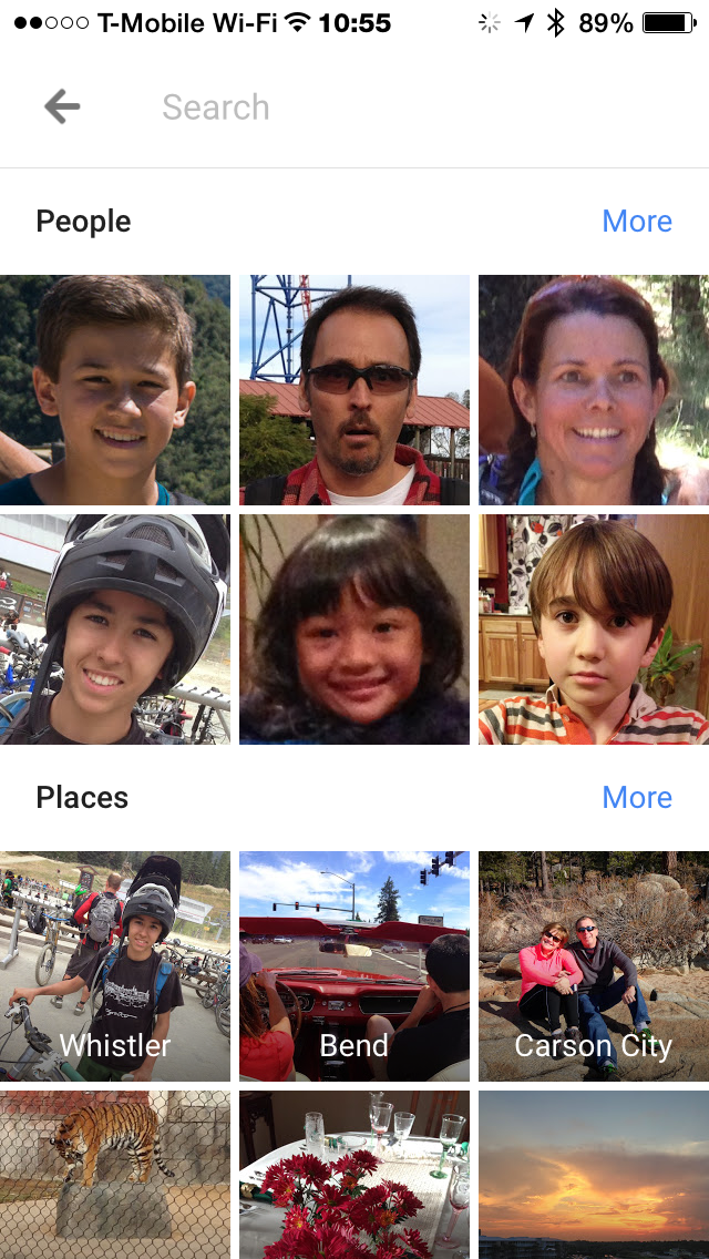 Google photos figures out the most photographed people and places in my life as well.