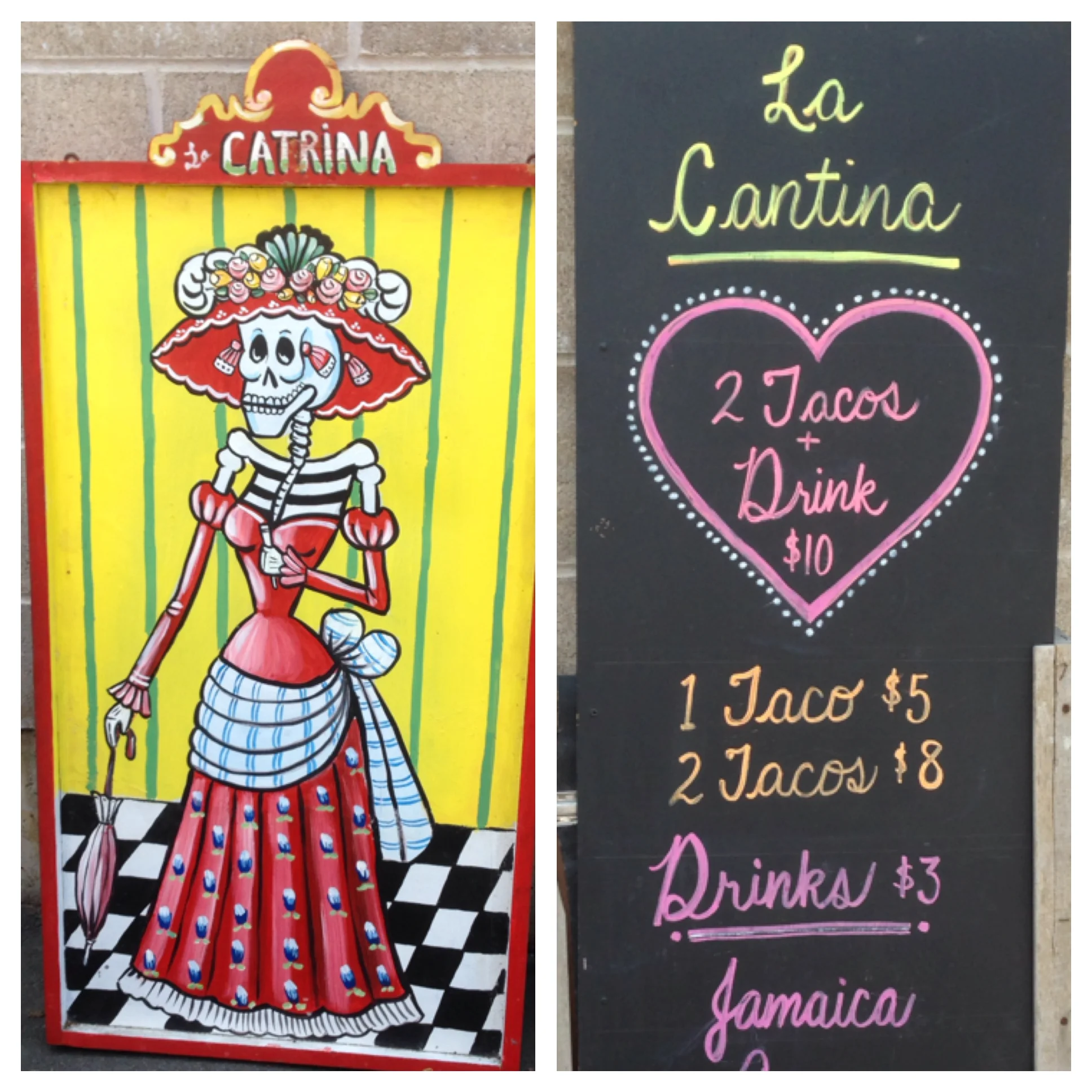 La Catrina greets you over at La Cantina.