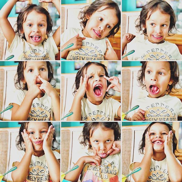 The many #faces of my #niece  #shotoniphone #layout