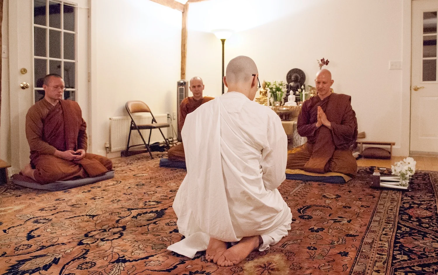 Zack Roberts takes up the anagarika training