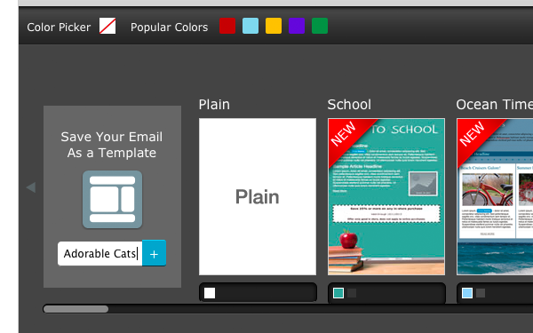 As you can see there are plenty of templates to choose from and customization is dead simple.