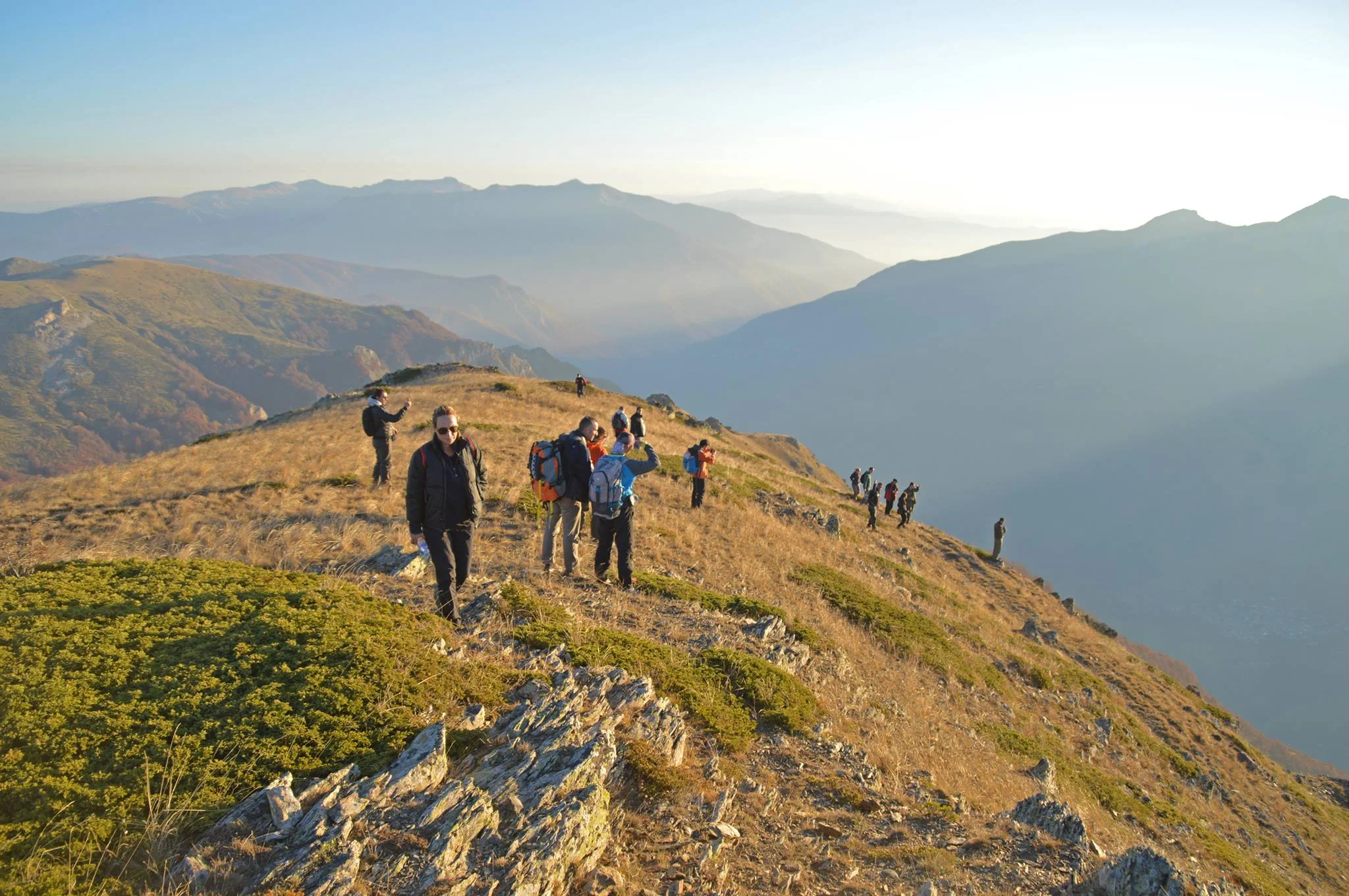 ABOVE: Distributing salt tablets on the peaks