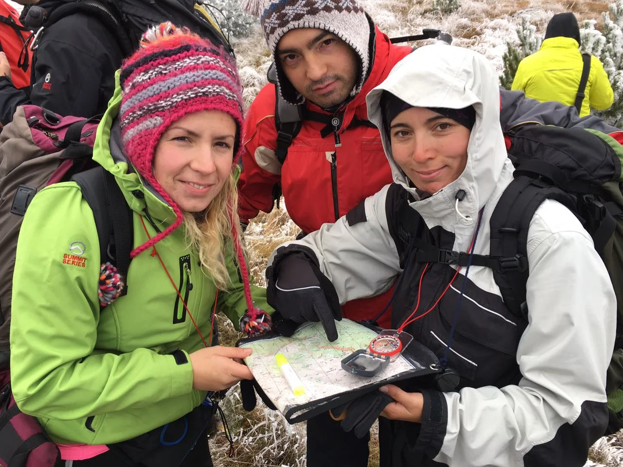 Participants involved in a practical orienteering exercise (Photo credit: Dan Moore/ Jean-Claude Razel)