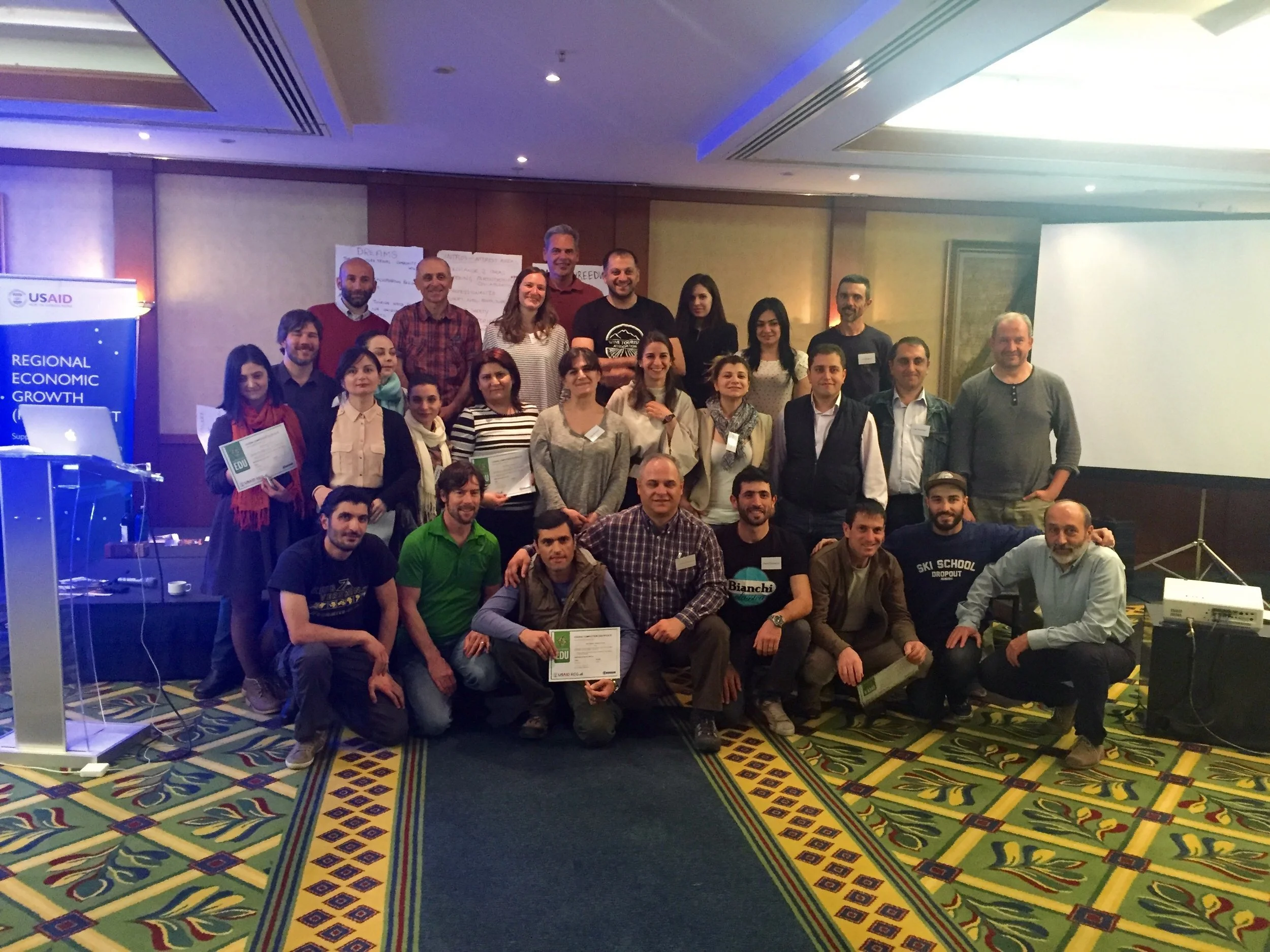 The AdventureEDU group at the end of the program.