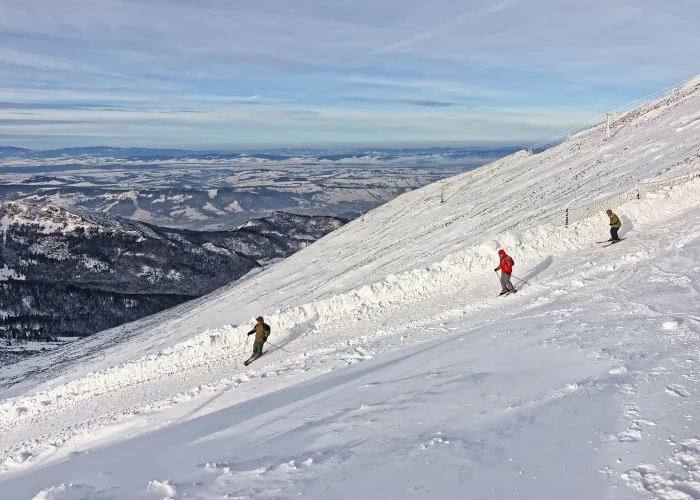 Skiers on Kasprowy Wierch, Zakopane