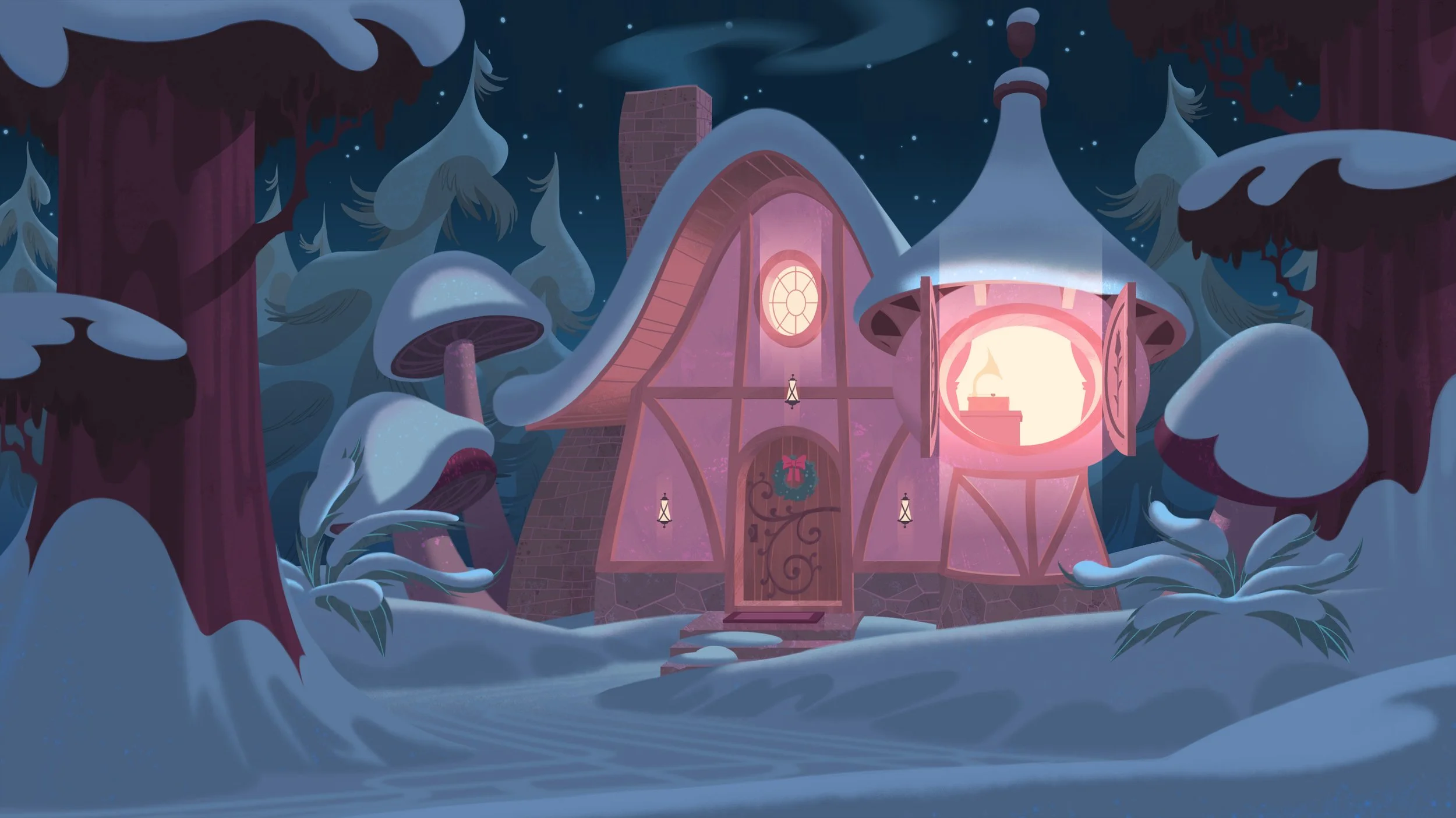  BACKGROUND FOR “SANTA BABY” MUSIC VIDEO BY THE ROSÉ 