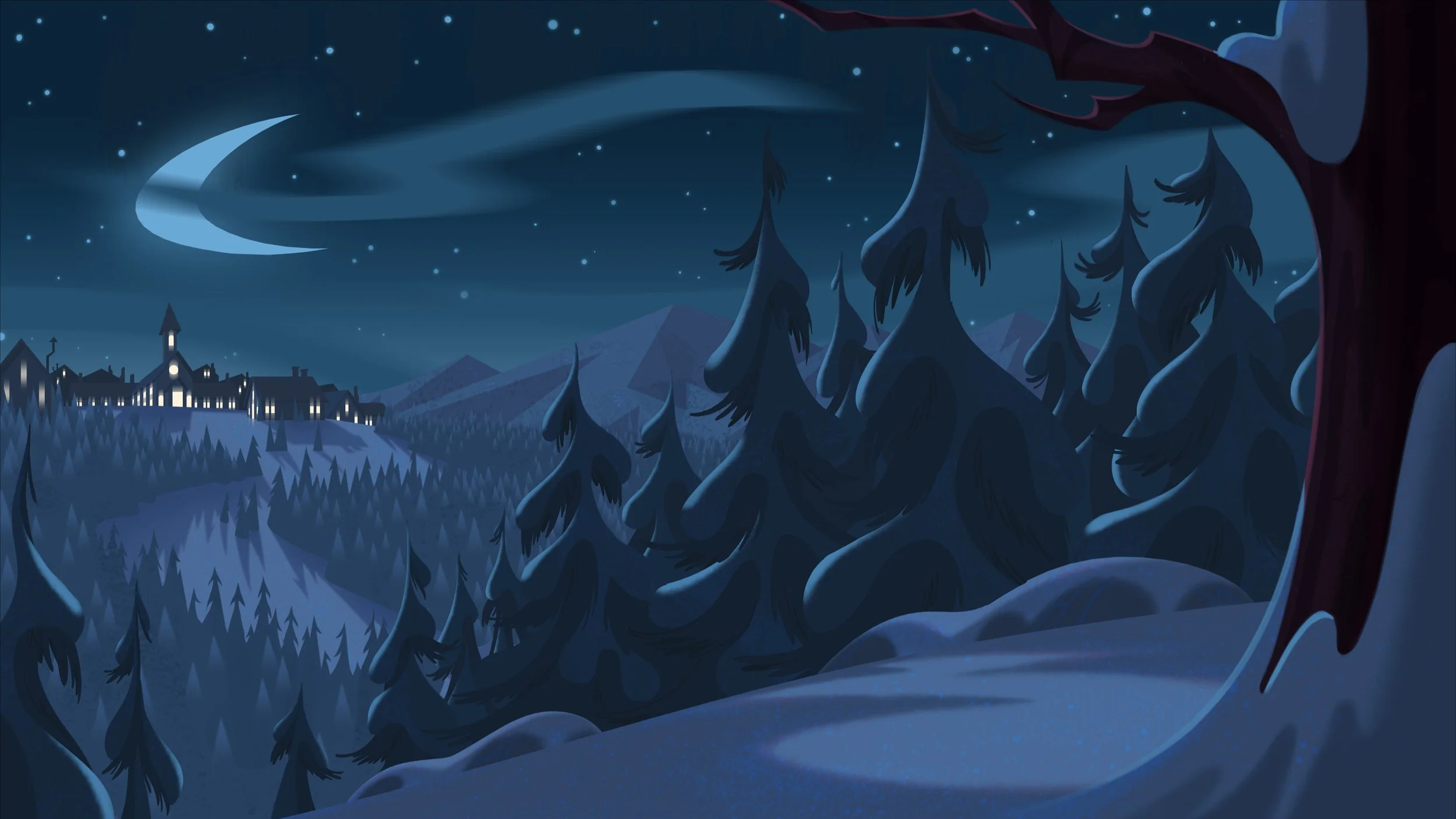  BACKGROUND FOR “SANTA BABY” MUSIC VIDEO BY THE ROSÉ 