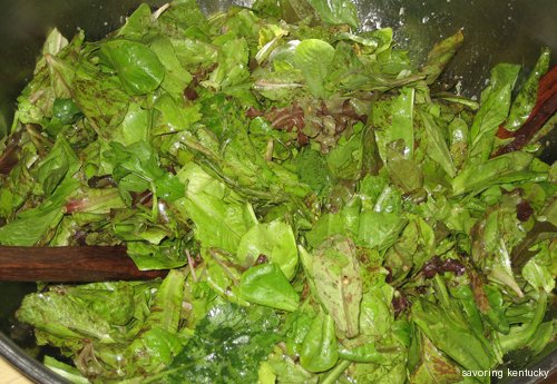 A recent Cornbread Supper salad