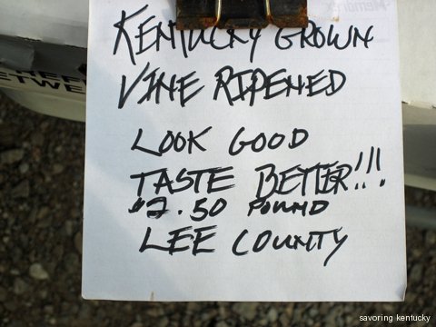 Roland's Lexington Farmers Market Sign