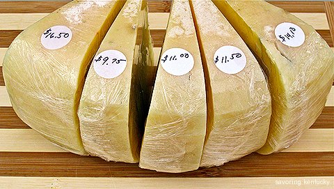 Beautiful sheep cheese from Good Shepherd Sheep Cheese, Owingsville, Kentucky