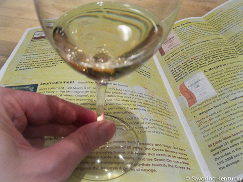 Grower Champagne and study at Shorty's Cellar 157 wine tasting