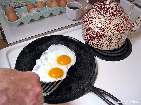 Brother cooks his brother-in-law's excellent eggs