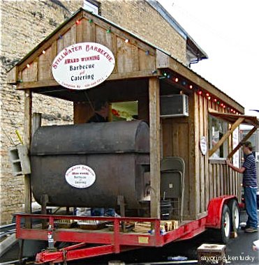 Local food cart at Mountain Mushroom Festival, Irvine, Kentucky