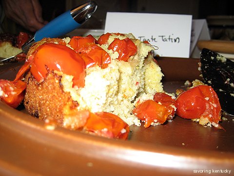 Cornmeal Tomato Tarte Tatin