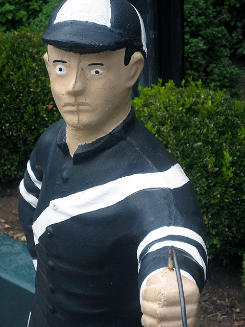 Jockey statue outside Gratz Park Inn, Lexington, Kentucky