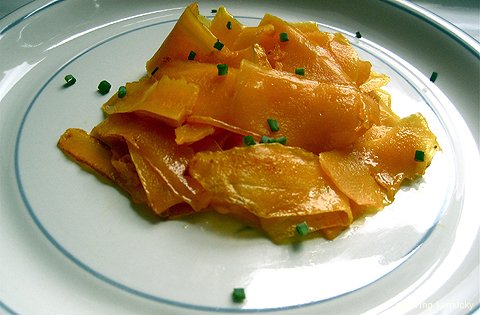 Butternut Squash Ribbons with Chives