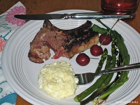 Excellent Garden of Eden lamb chop, Mt. Sterling, KY