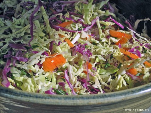 Cabbage-Herb-Veggie Summer Slaw