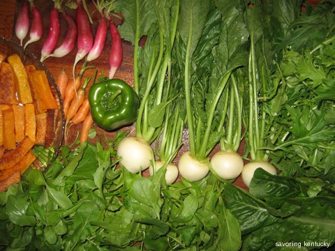 Some of the Eden's Gate weekly CSA offerings, October season 09