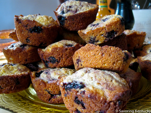 Platter of Mulberry Corn Muffins