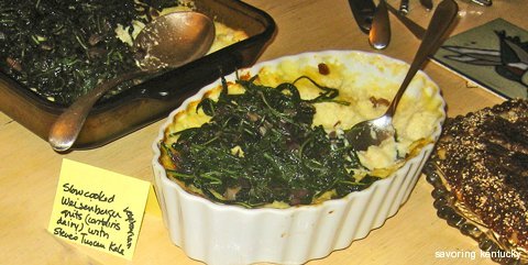 Grits and Greens at Cornbread Supper, Lexington, Kentucky