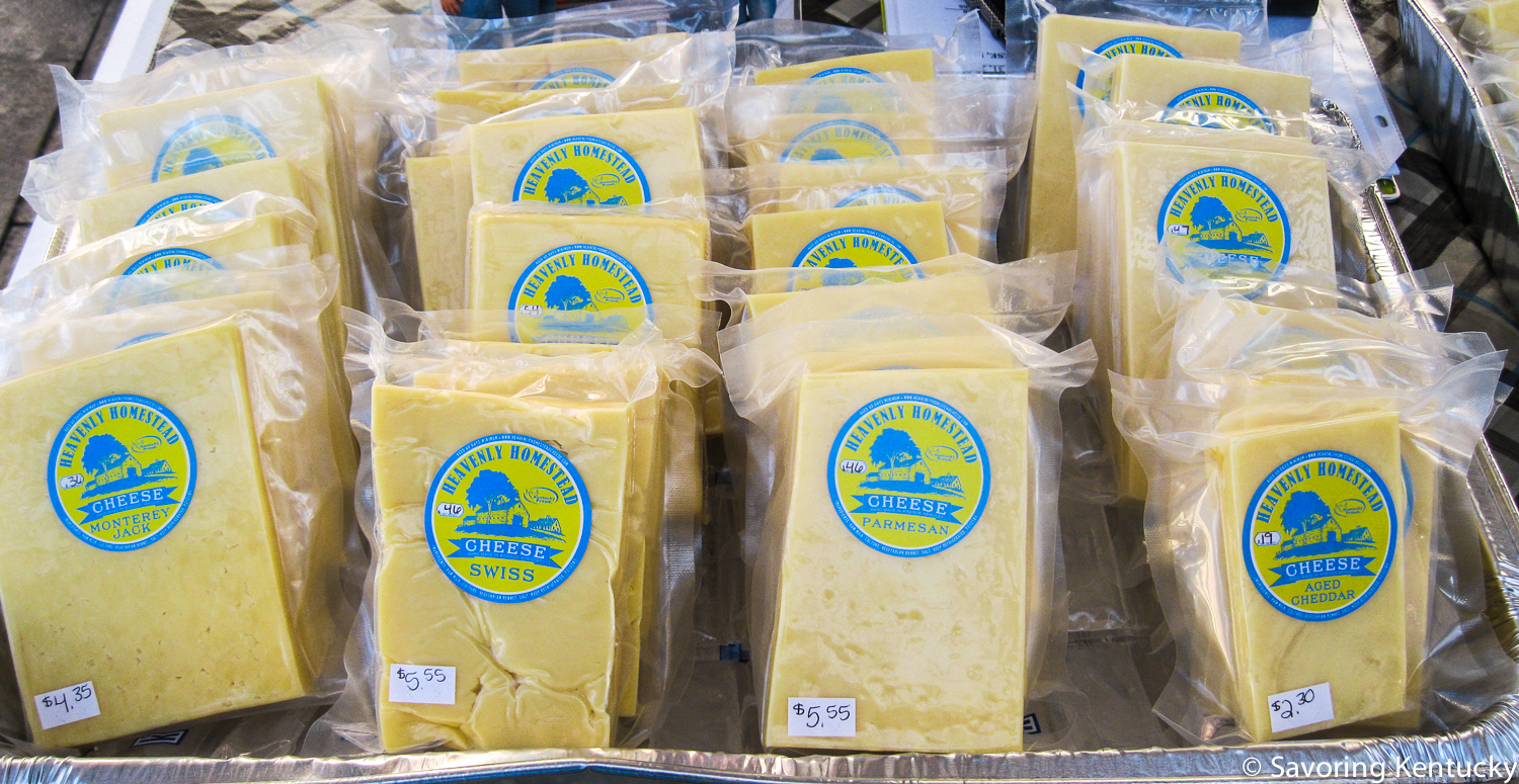Terry Huff's delicious Heavenly Homestead cheeses have been available at Good Foods Market for some time. Now they join the other great cheeses at the Market. Heavenly Homestead is on the edge of Pulaski and Russell Counties.