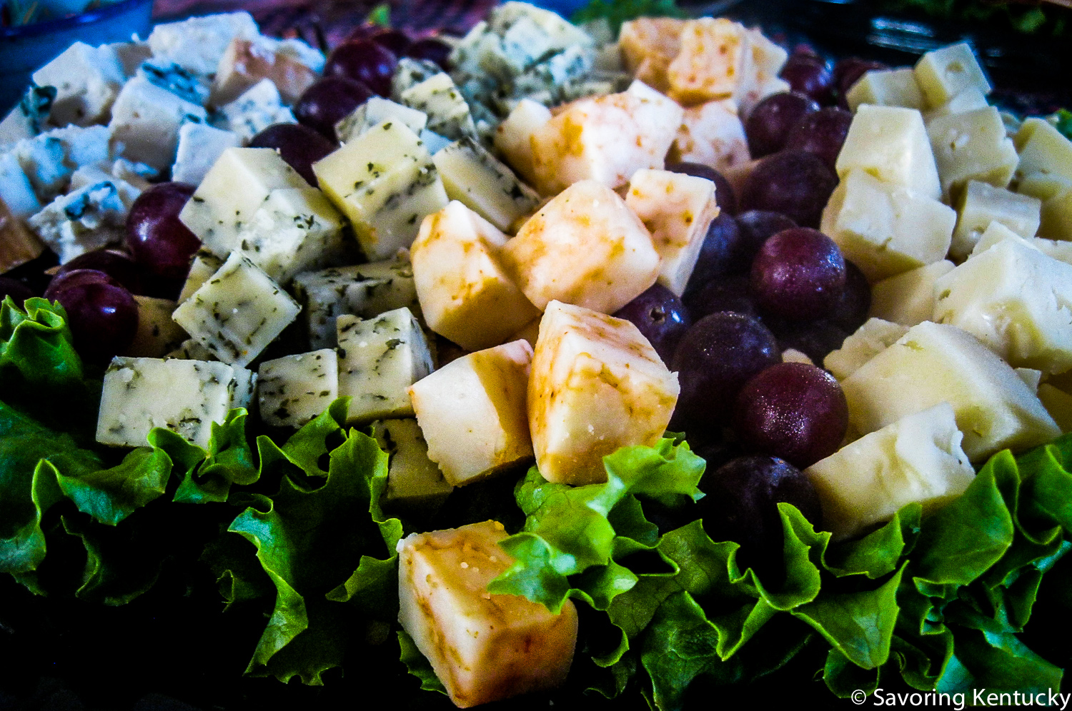 Local Kentucky cheese platter from Good Foods Market & Café
