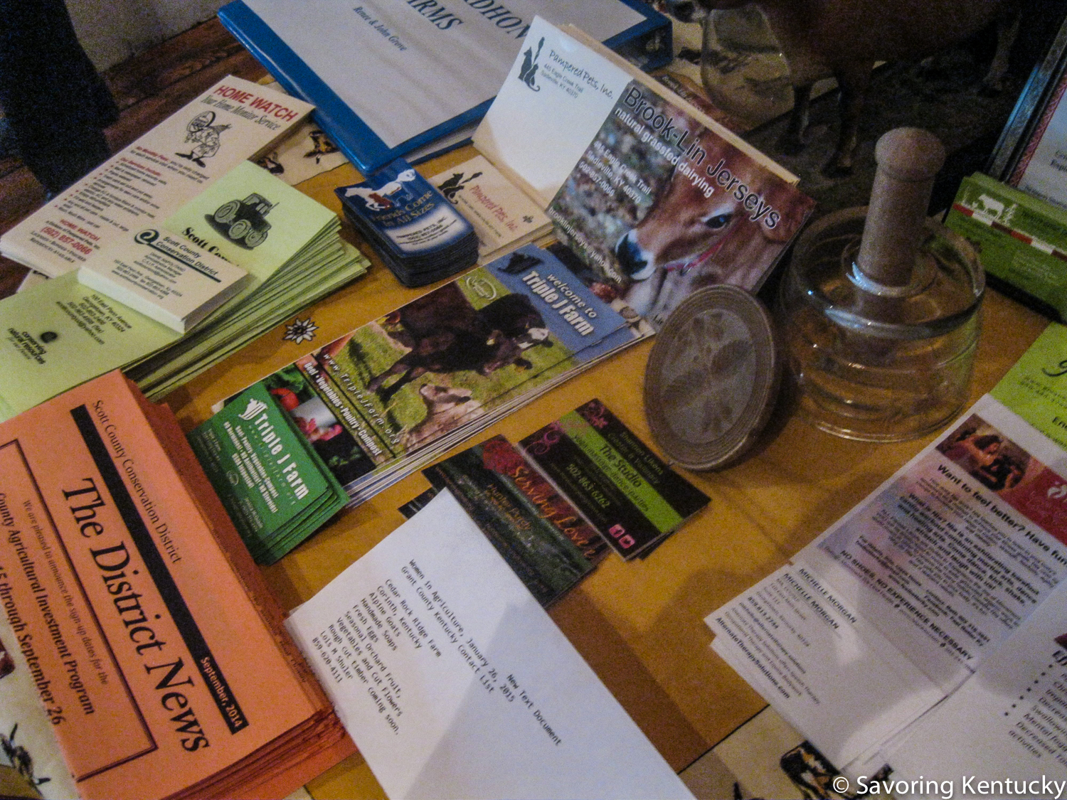 Lots of small businesses and services brought information to share.