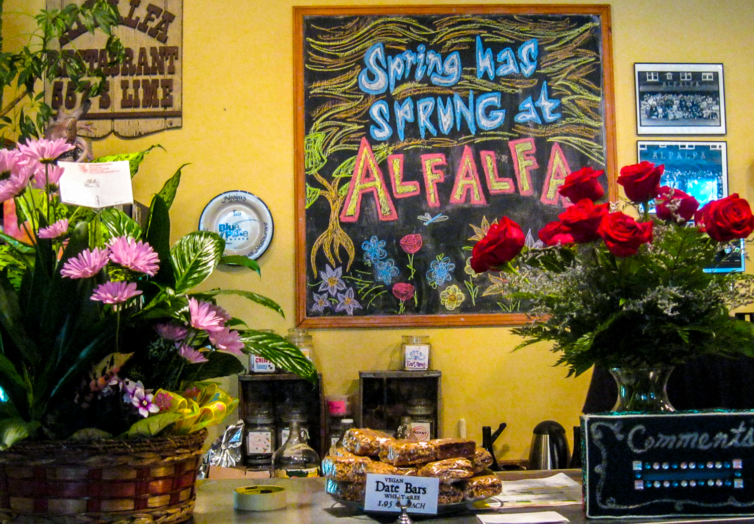 The blackboard message is just as true in the desperately sought, exuberantly welcomed spring of 2015 as it was in 2013, when Alfalfa celebrated its 40th anniversary.