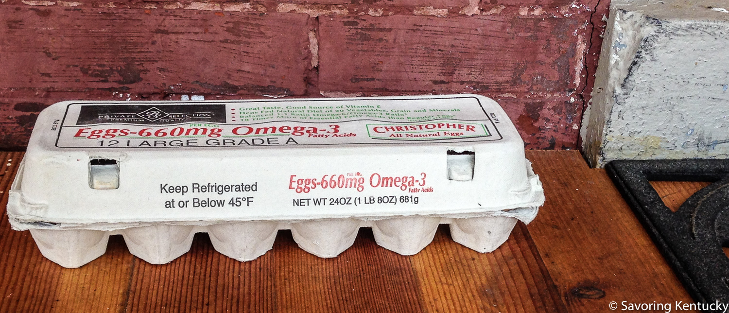That's a reused carton that emphasized "Private Selection." And that's what the insides delivered: a collection of favorite gifts from Chicken, Clucky and the other faithful dears who live around the corner at 4th Street Farm.
