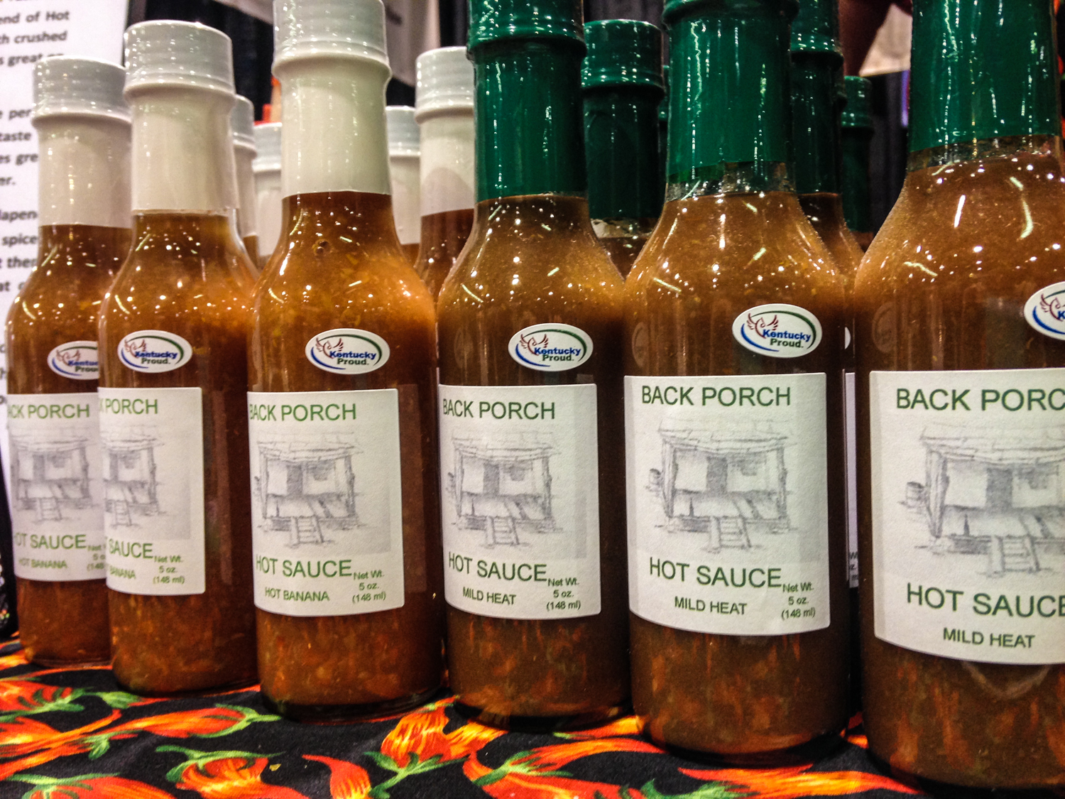 Back Porch Hot Sauce is manufactured and bottled in Winchester, Kentucky.