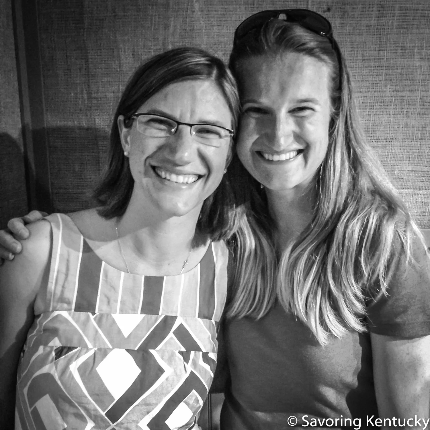 Sisters: Dr. Nicole Breazeale , left, Assistant Professor of Sociology at Western Kentucky University and leader of Project Breaking Ground , and Becca Breazeale Self, Executive Director of FoodChain