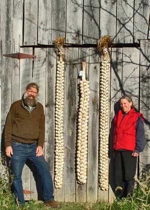 Leo and Jean Pitches Keene photographed themselves and their garlic braids before shipping the braids to New York City for an appearance on the "Today" show with guest chef Jamie Oliver in 2006. 