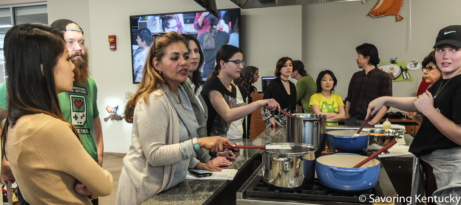 Cooking Parsi celebratory dishes for Nowruz 2017 at UK's Food Connection.
