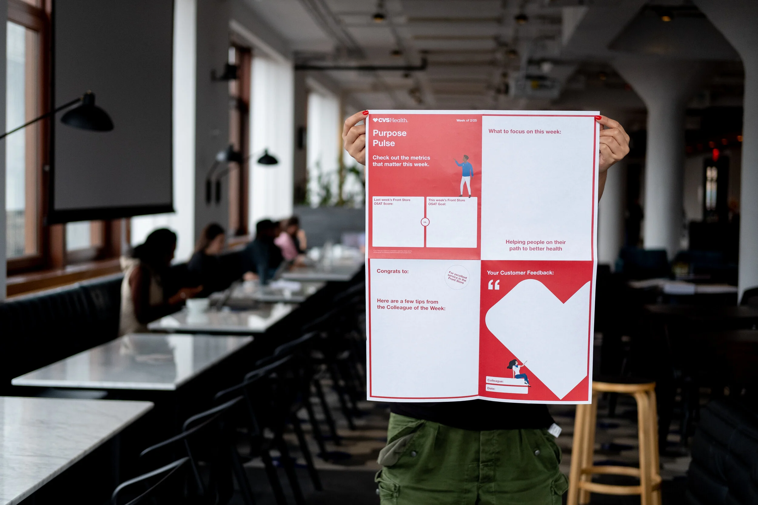 We prototyped many iterations of how the employees are measured and rewarded, to help shift from a culture of operation to a culture of purpose.
