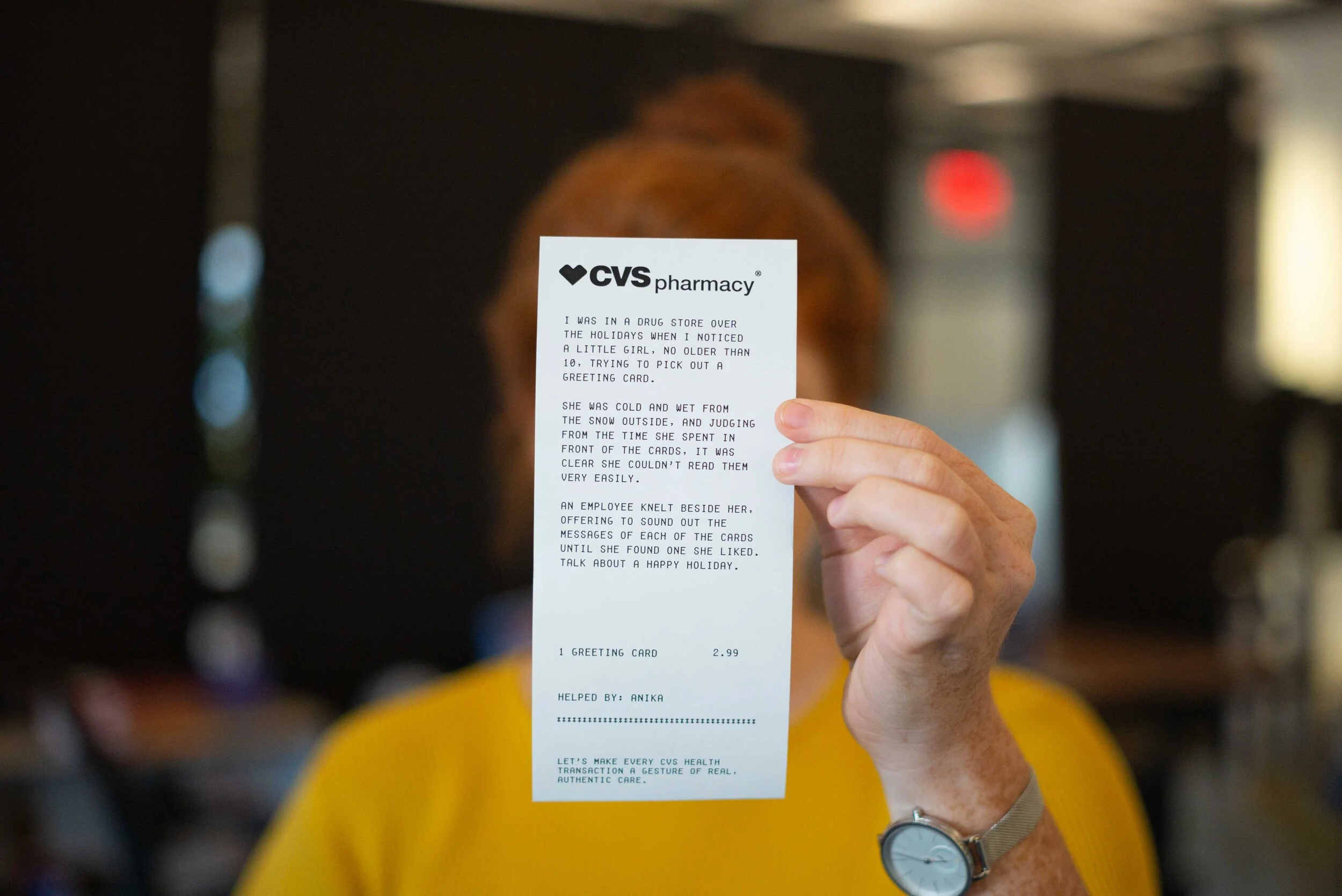 To introduce the project to our clients, we helped them reimagine what their store experience could be by transforming a receipt from a functional object, detailing a transaction, to a record of an interaction between an in store employee and a cust…