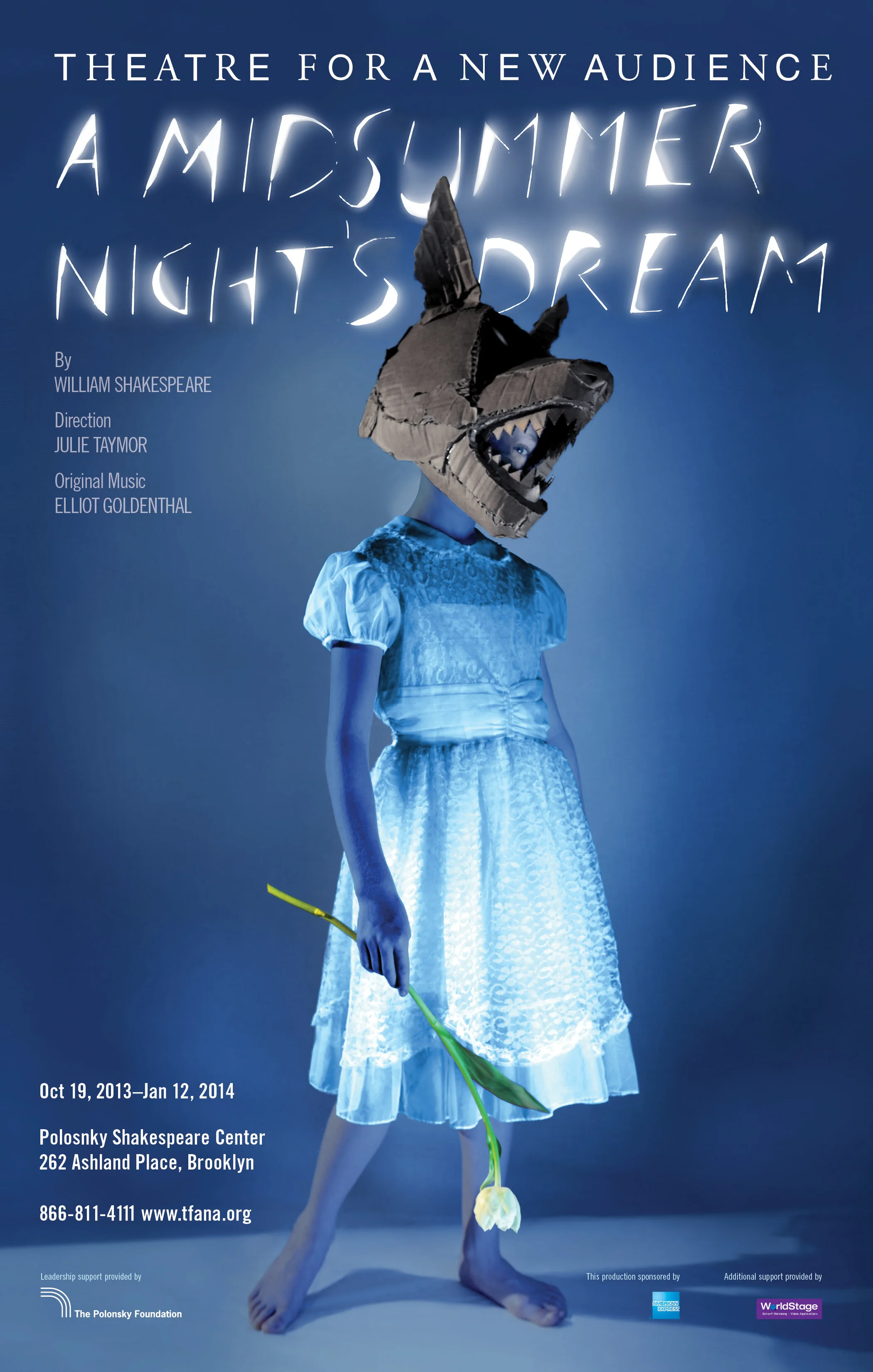 A poster for the production A Midsummer Night’s Dream, directed by Julie Taymor.