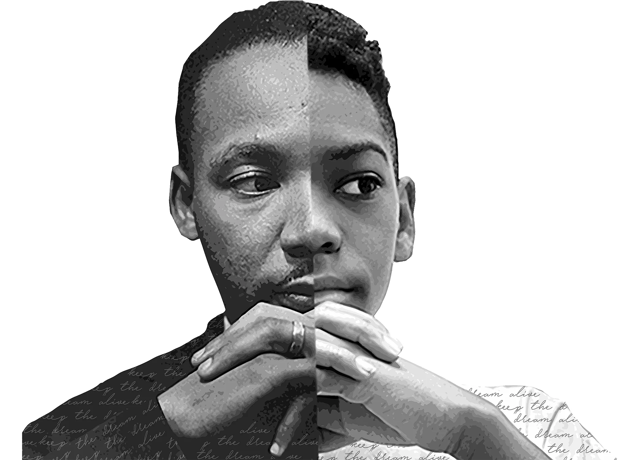 Dr Martin Luther King Jr. and Davon Foster