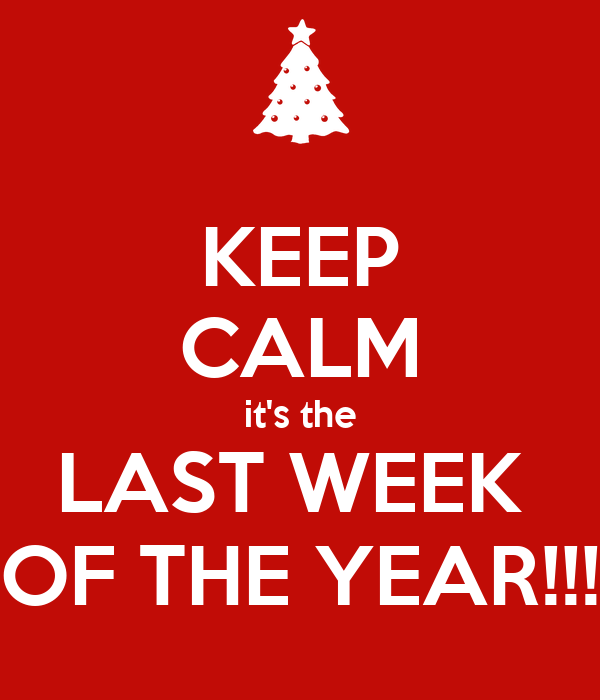 How Are You Spending The Weirdest Week of the Year?