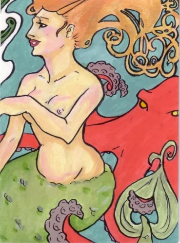 Mermaid & Octopus