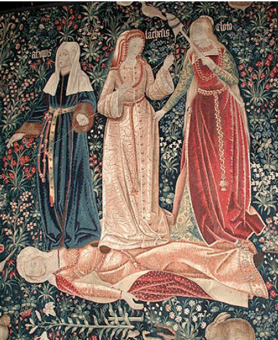 The Triumph of Death , or The Three Fates , Flemish tapestry, ca. 1510-1520