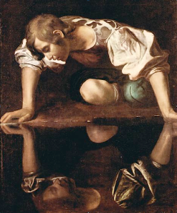 Michelangelo Carravagio, Narcissus , 1598